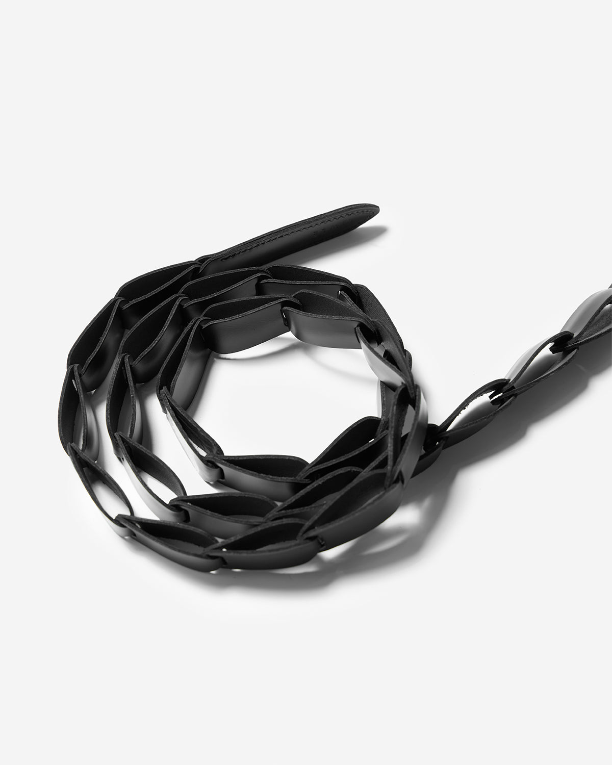 Leather Chain Belt - Black