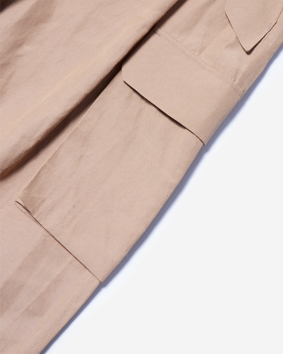 06STPT - Memory Linen Cargo Pants - Beige