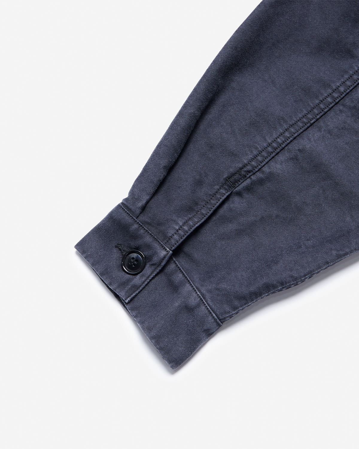 Moleskin Wide Coverall Jacket - Black