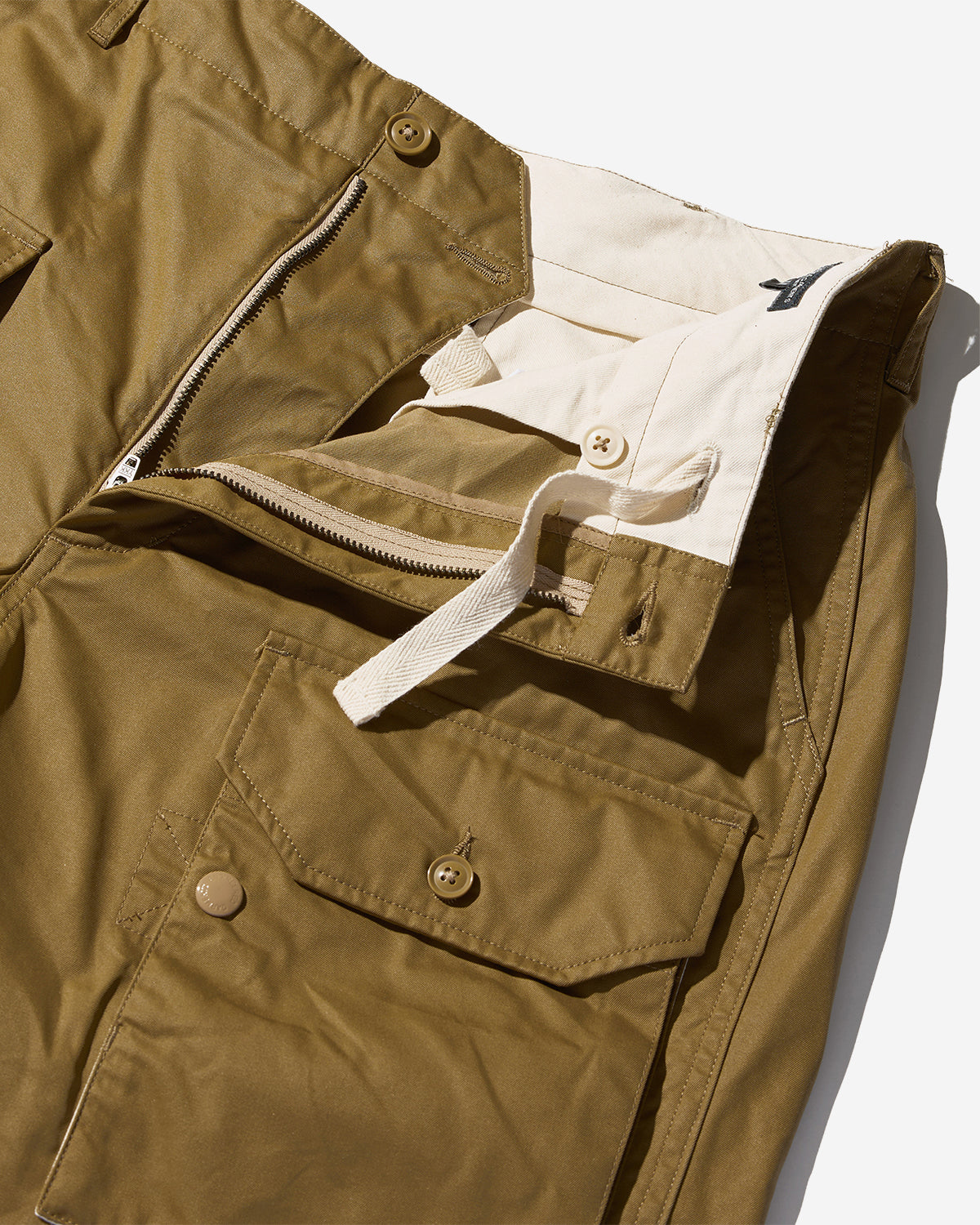 Flight Pant - Khaki Coated Nyco Twill