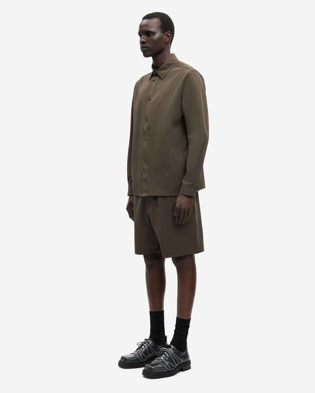 Sadamon X Overshirt - Black Olive