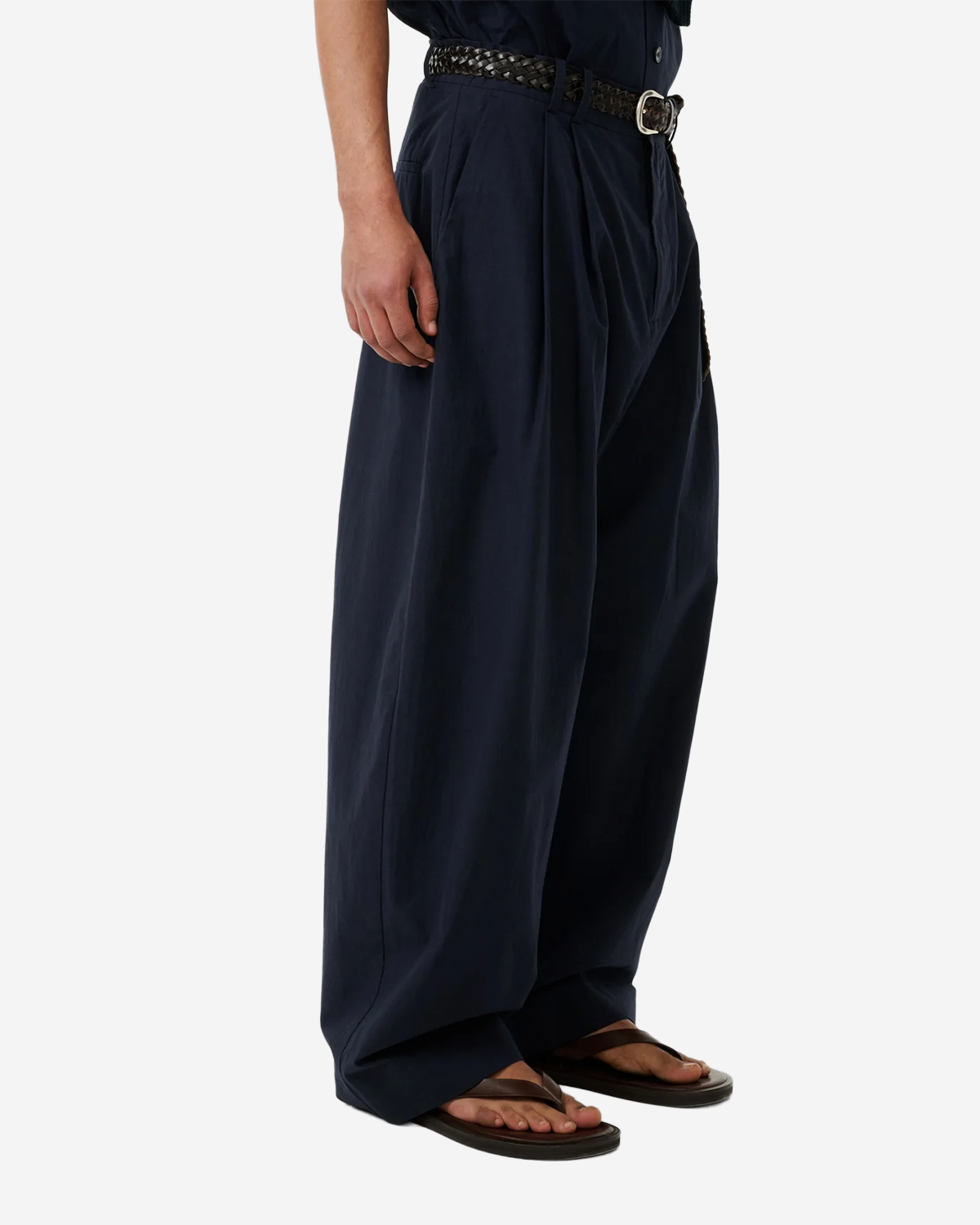 Line - Double Pleat Volume Pant - Ink