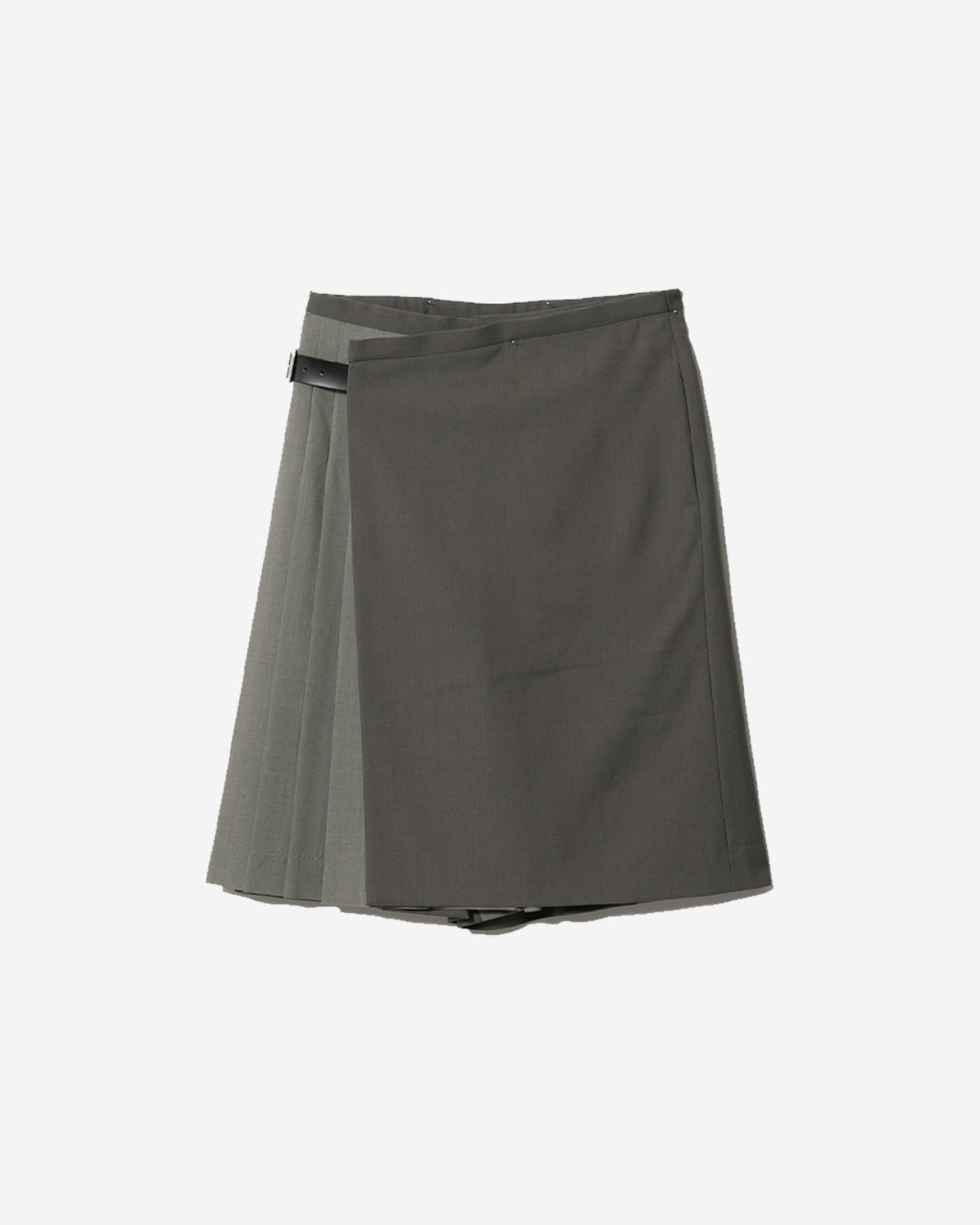 Light Wool Tropical Uniform Kilt Pants - Olive
