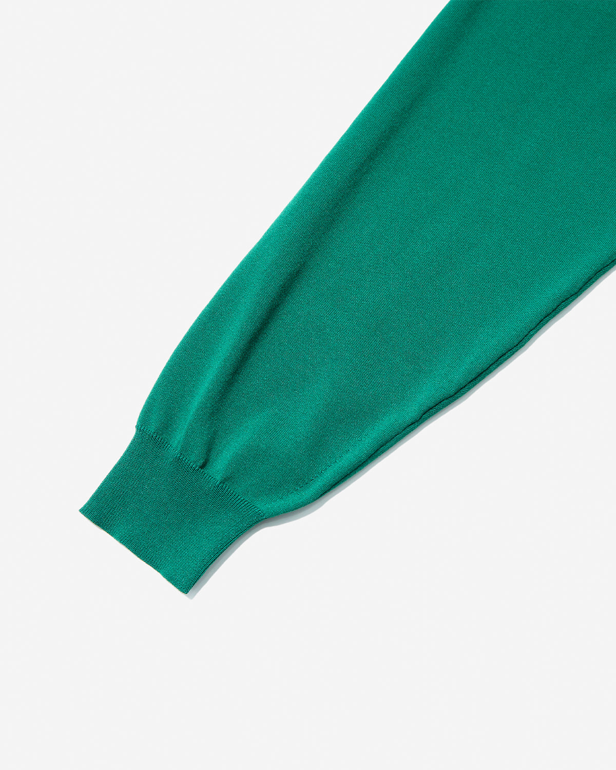 Mens Jersey Knit V-Neck Cardigan - Green