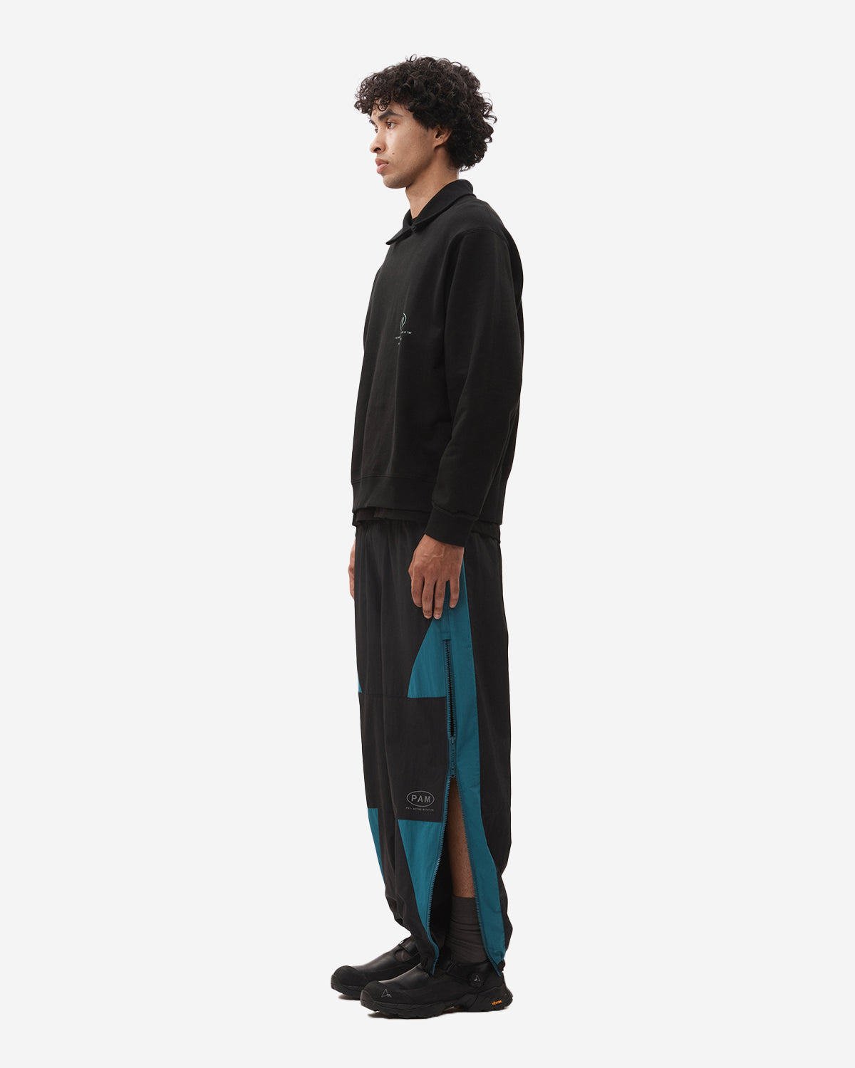 Aktiv-8 Trackpant - Black Teal