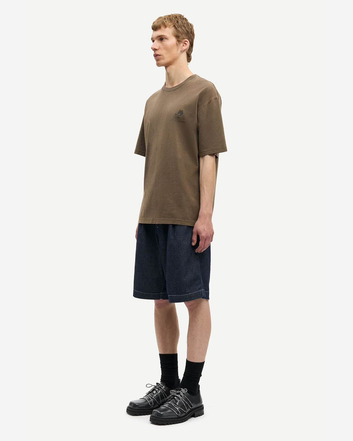 Sacohen T-Shirt - Brown Stamp
