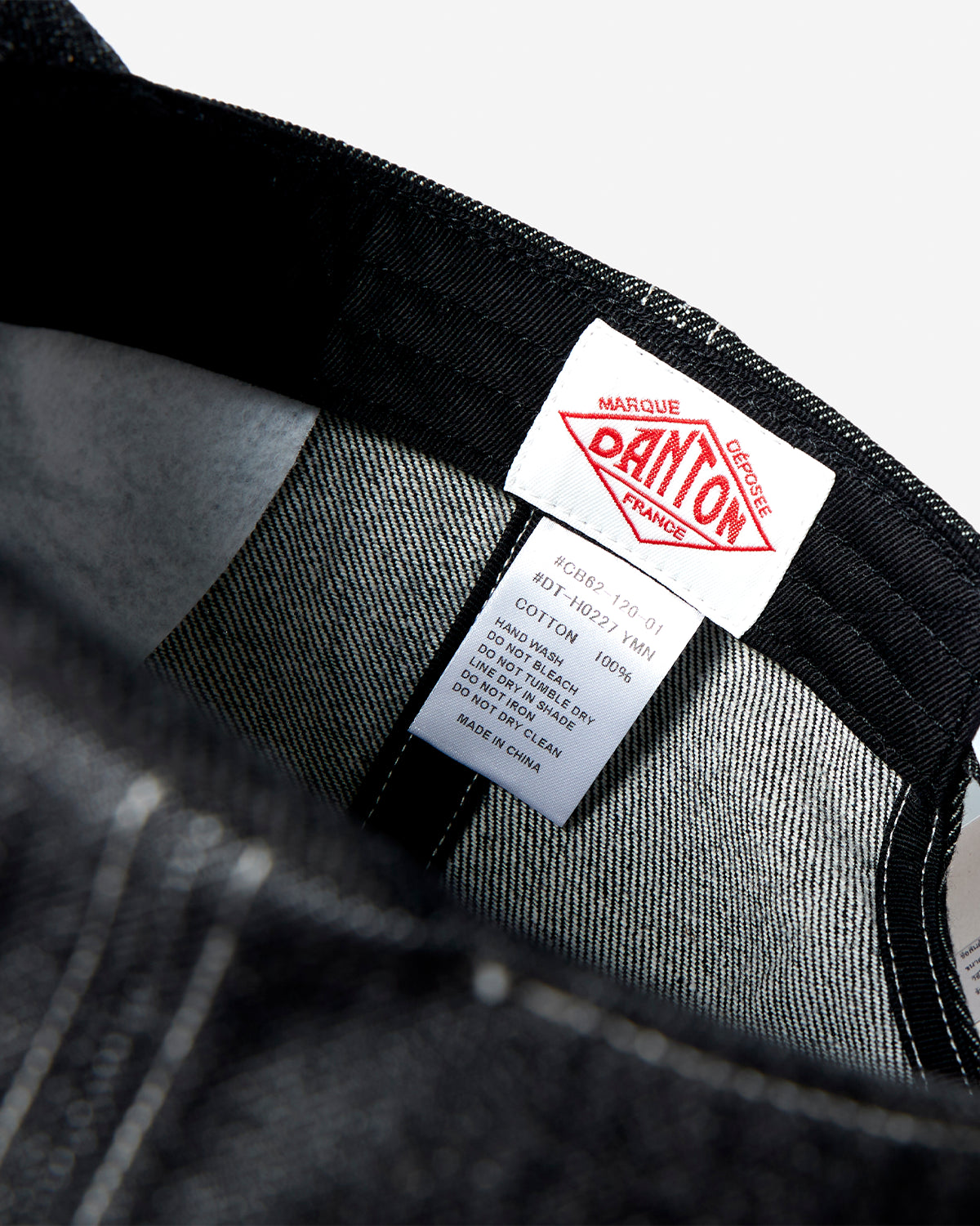 Denim 6 Panel Cap - Black Denim