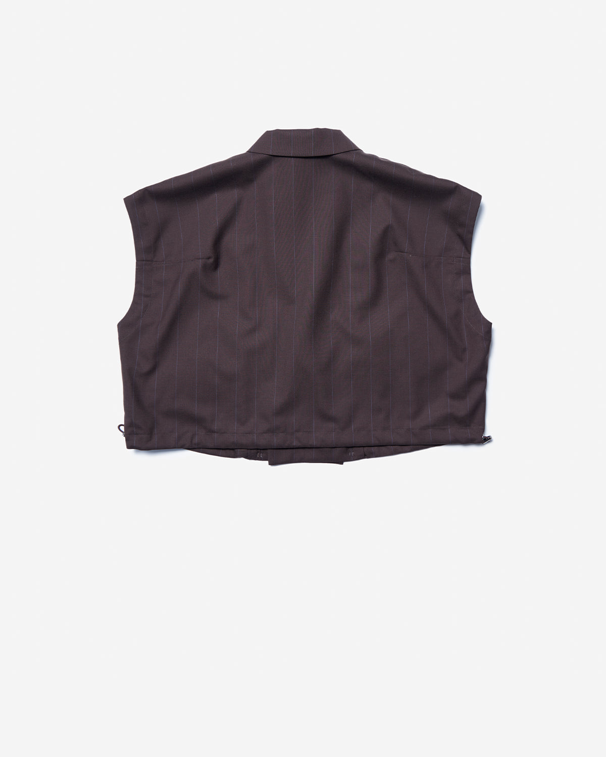 Draw Cord Vest - Chocolate