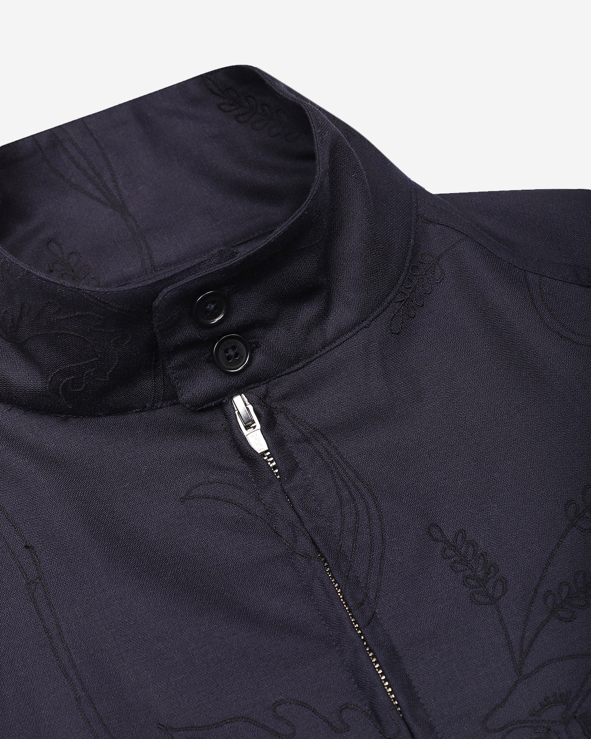 Stanley - Raglan Sleeve Lined Jacket With Two Way Zip - Wool Navy