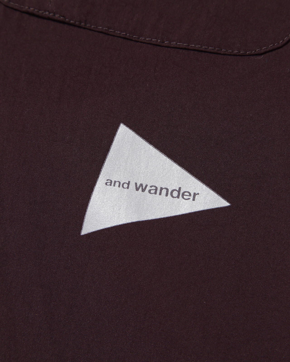 Fleece Base Band Collar Shirt - Bordeaux