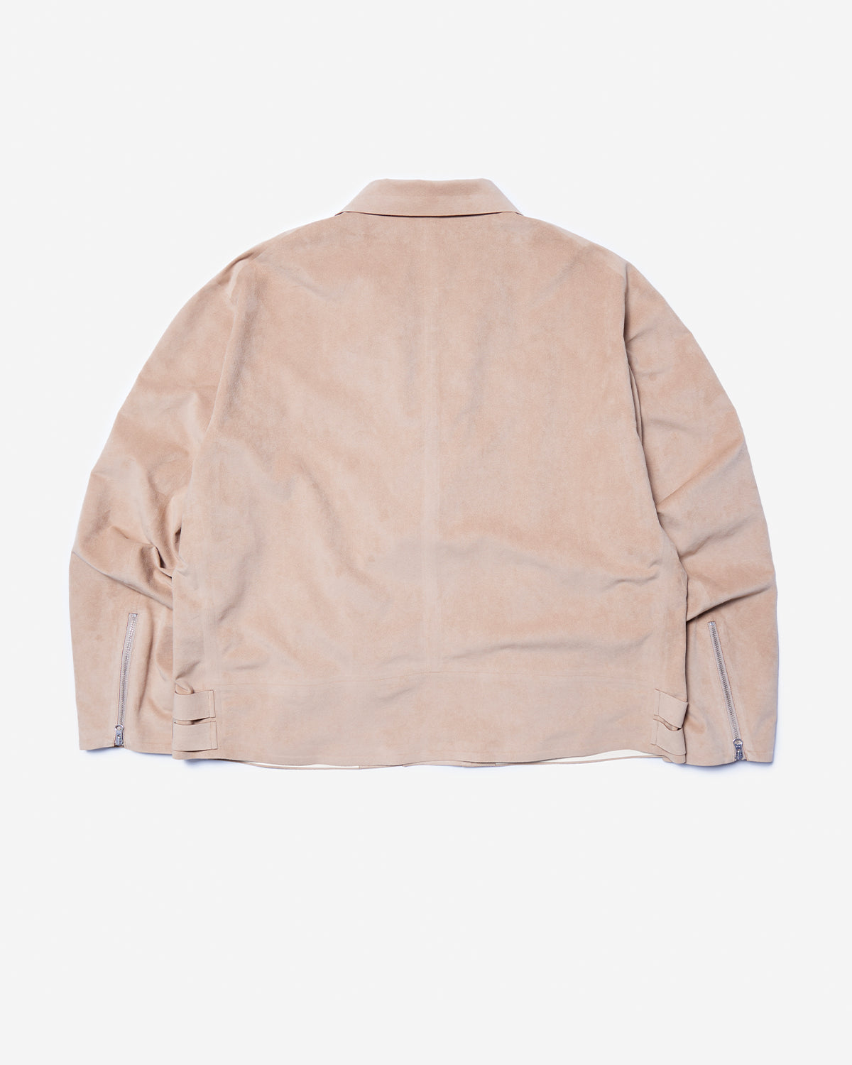 06CSBZ - Vegan Leather Biker Jacket - Beige