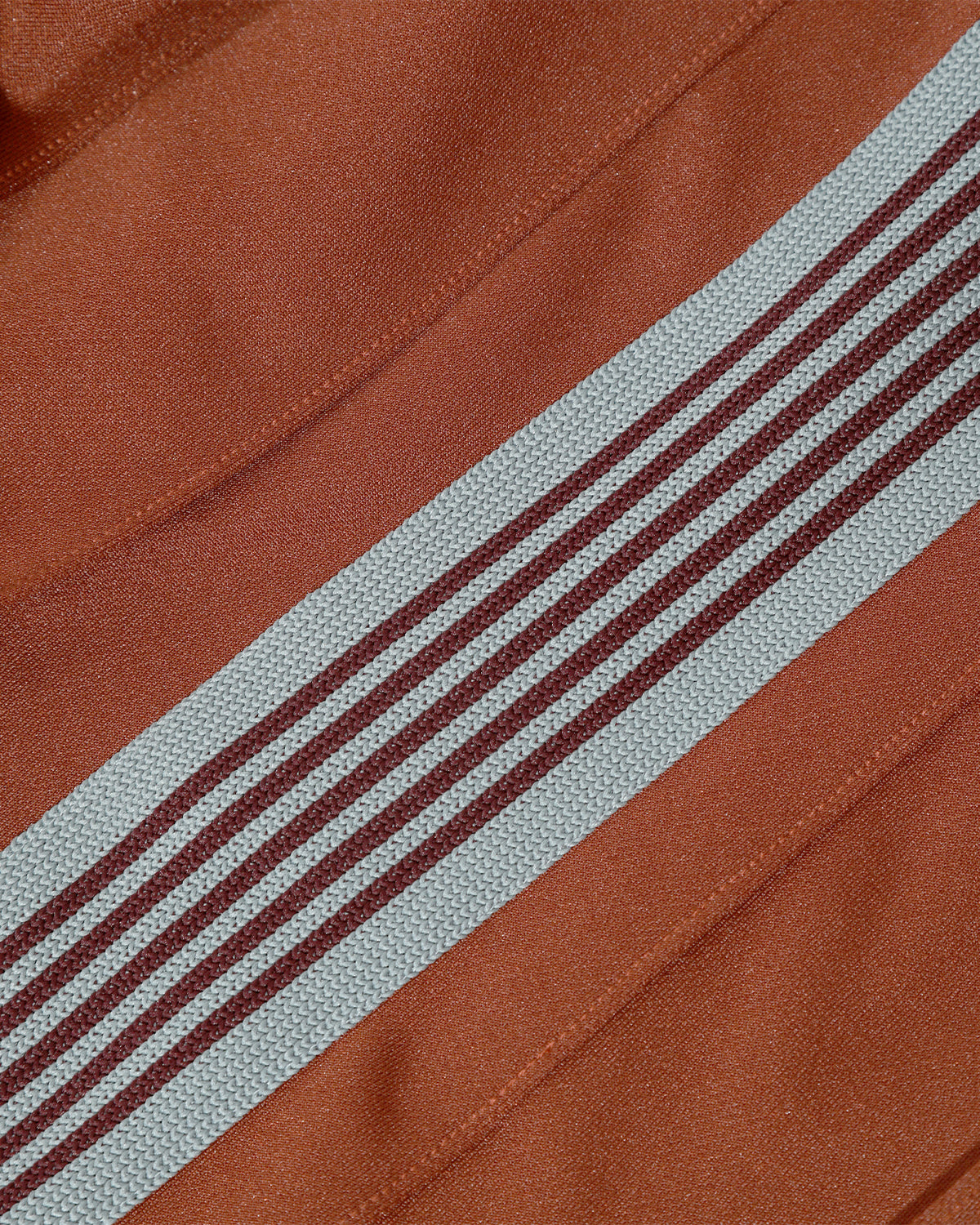 Pleated Track Skirt - Poly Smooth - Rust