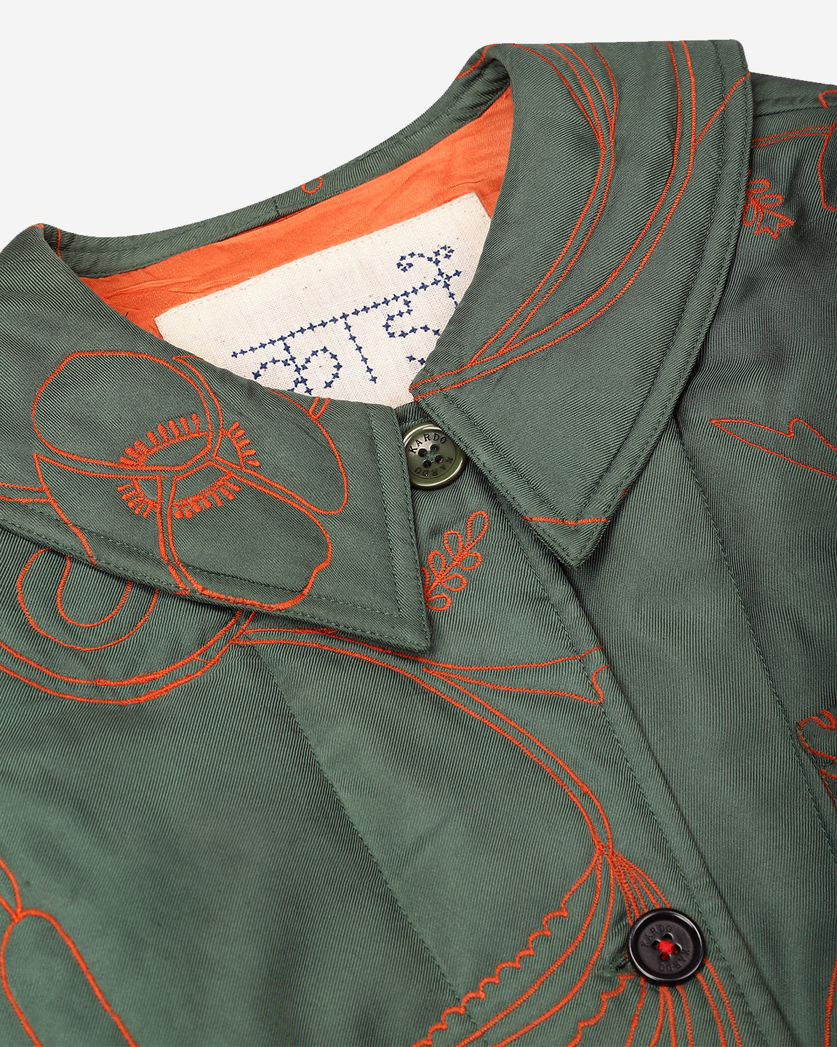 Evora - Vintage Inspired Workwear Cropped Quilted Jacket - Silk Green