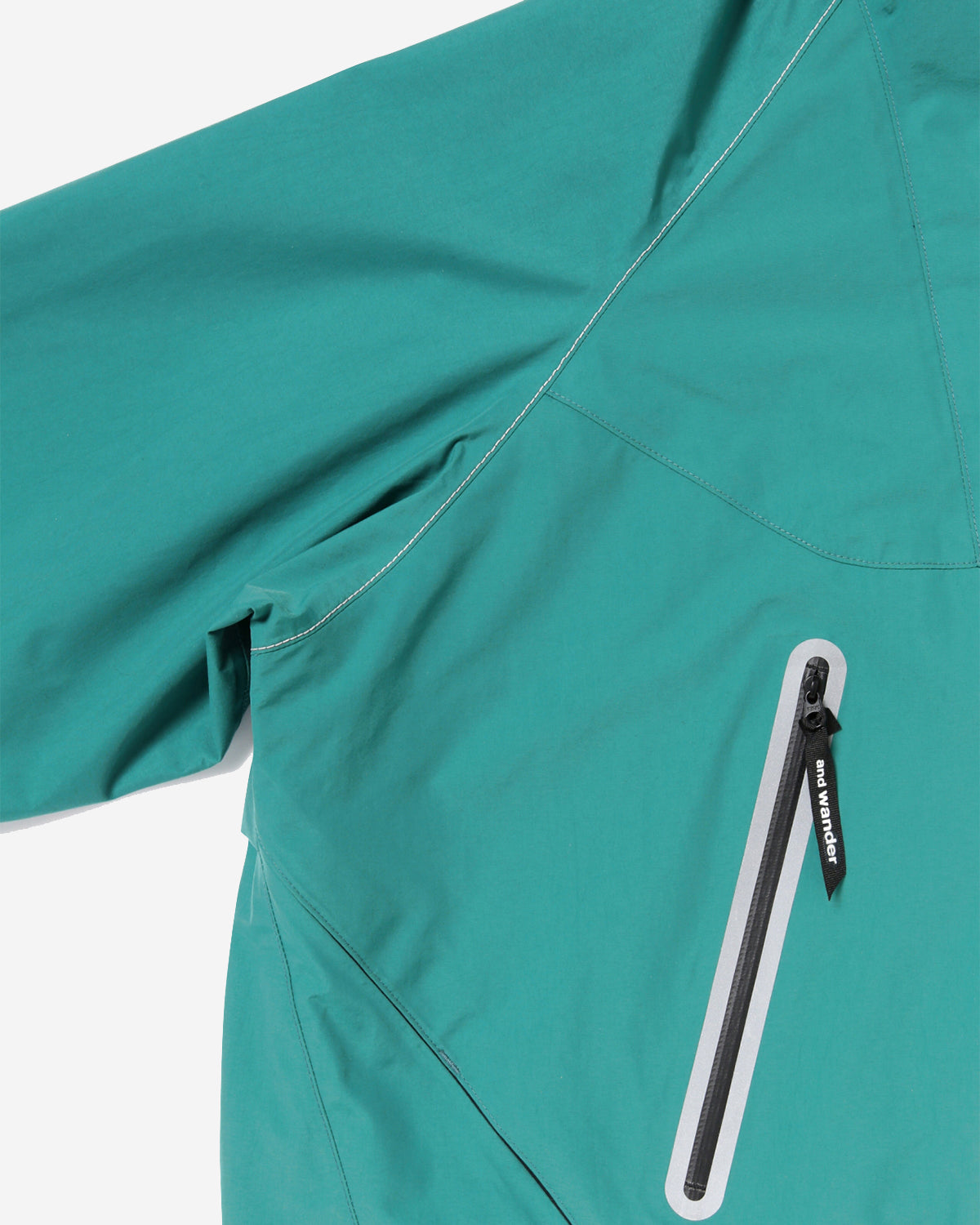 Loose Fitting Rain Jacket - Blue Green