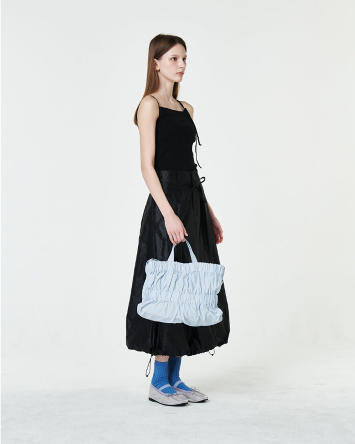 M Tiered Cross Bag - Blue