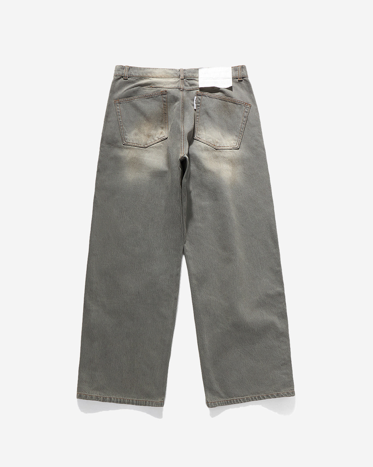 Curved Wide Denim - Dusty Grey