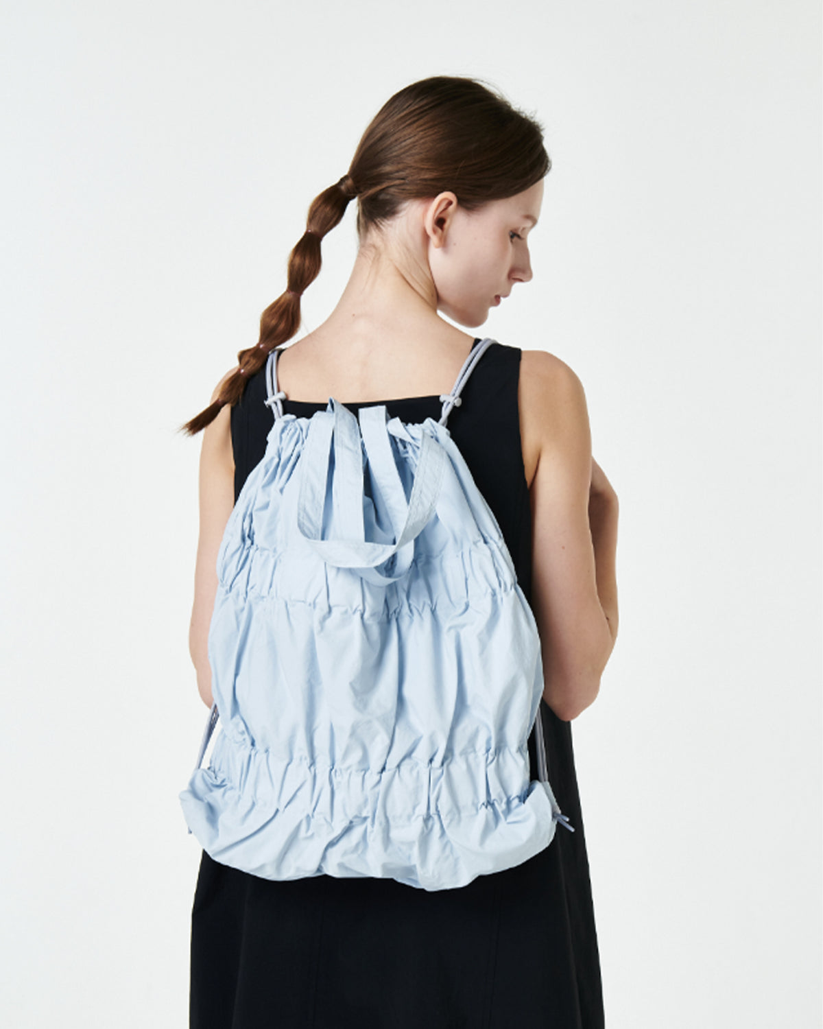 Tiered Banding Backpack - Light Blue