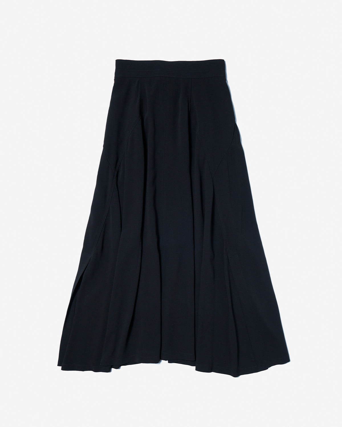 Slit Long Skirt - Black