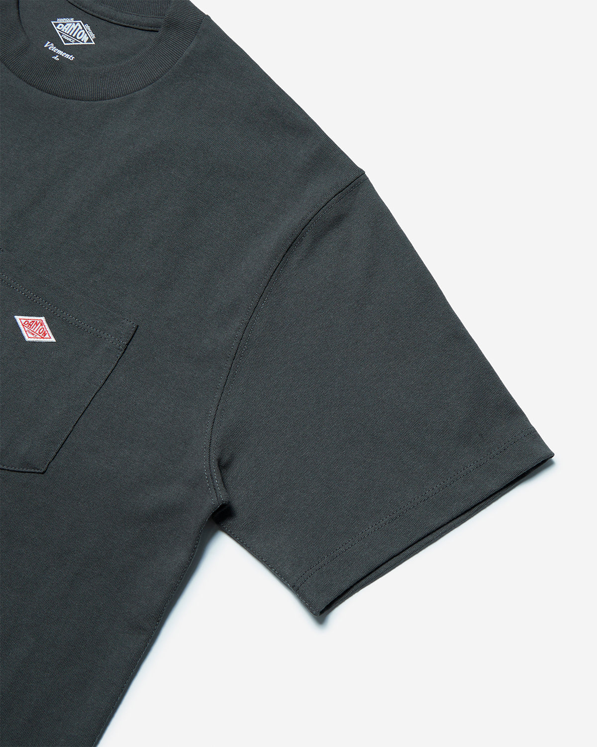 Mens Short Sleeve Pocket T-shirt - Coal Grey