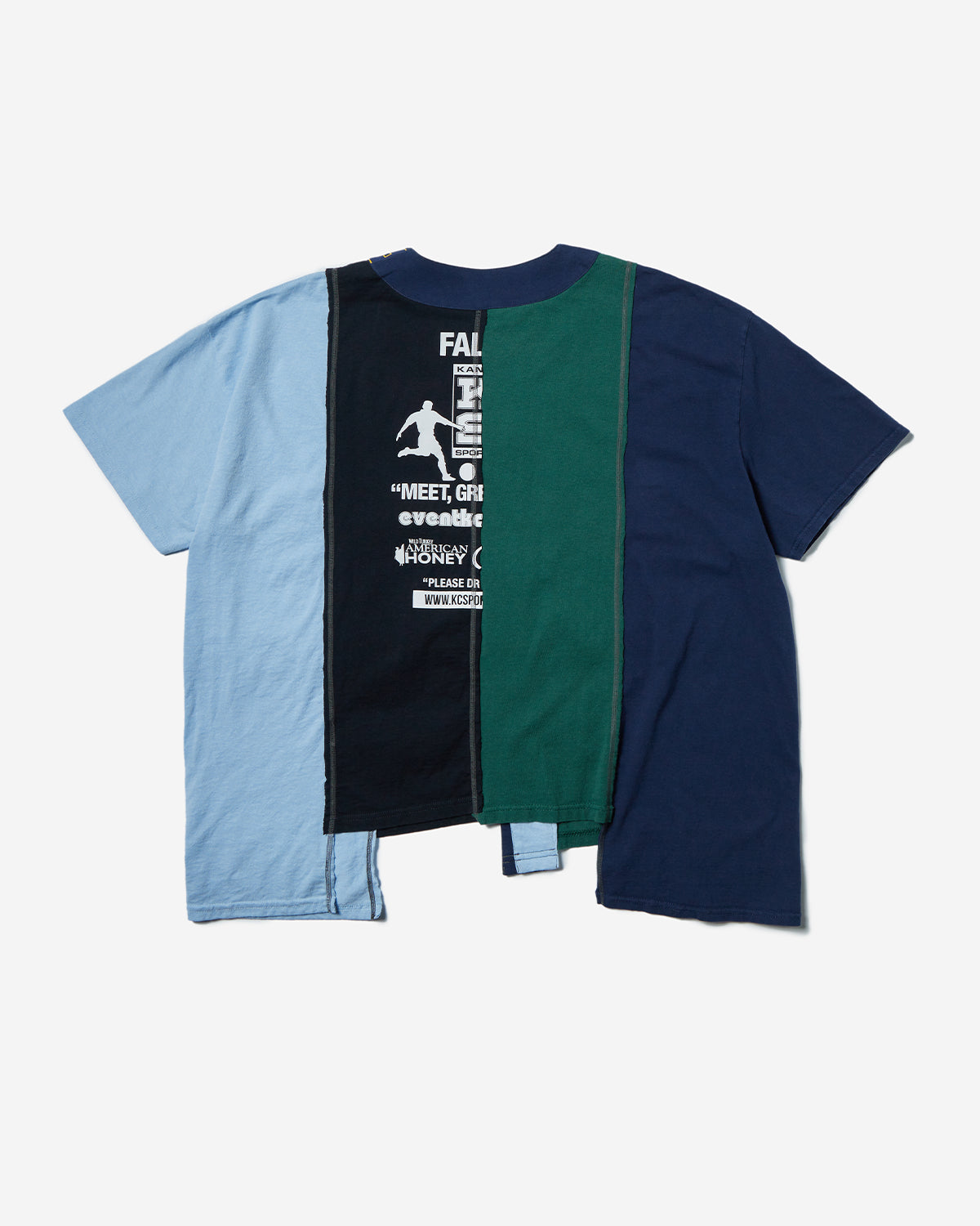 4 Cut Wide Baseball Tee - Collage - Assorted