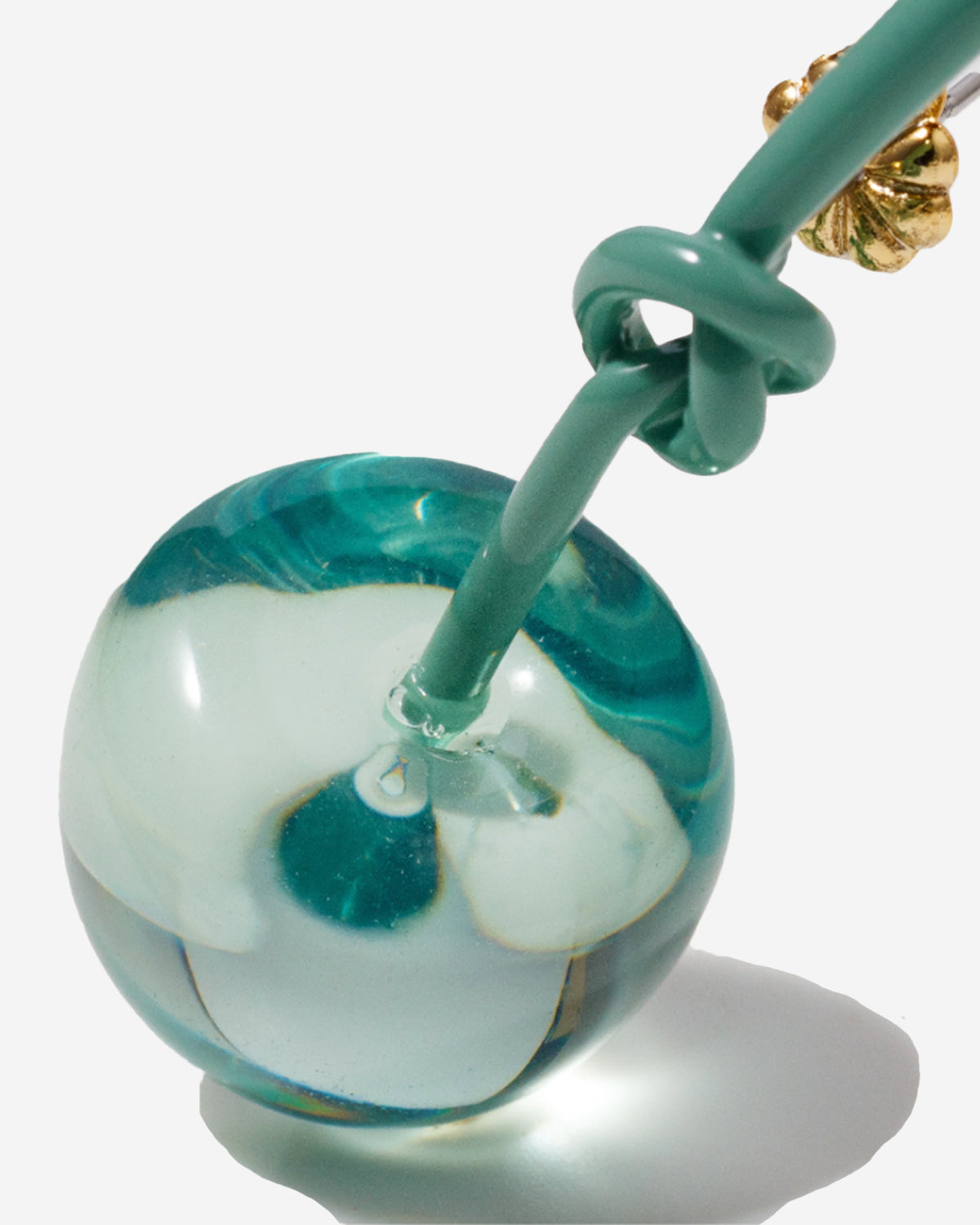 Edit Play Cherry Earrings - Green / Green