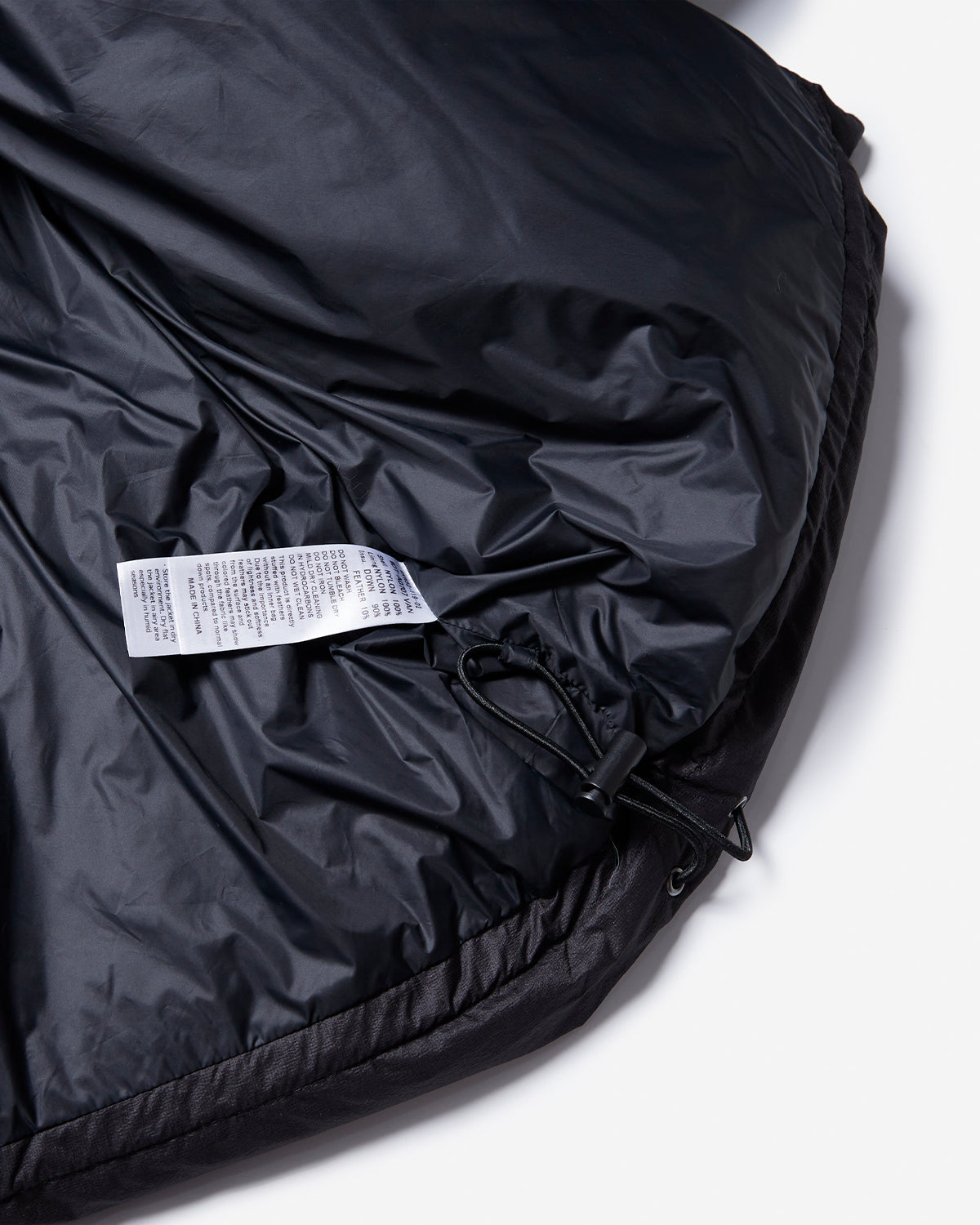 Down Hooded Jacket - Black