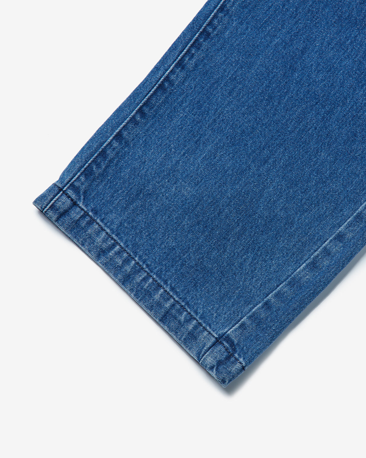 Womens Japanese Denim Tuck Straight Pants - Indigo