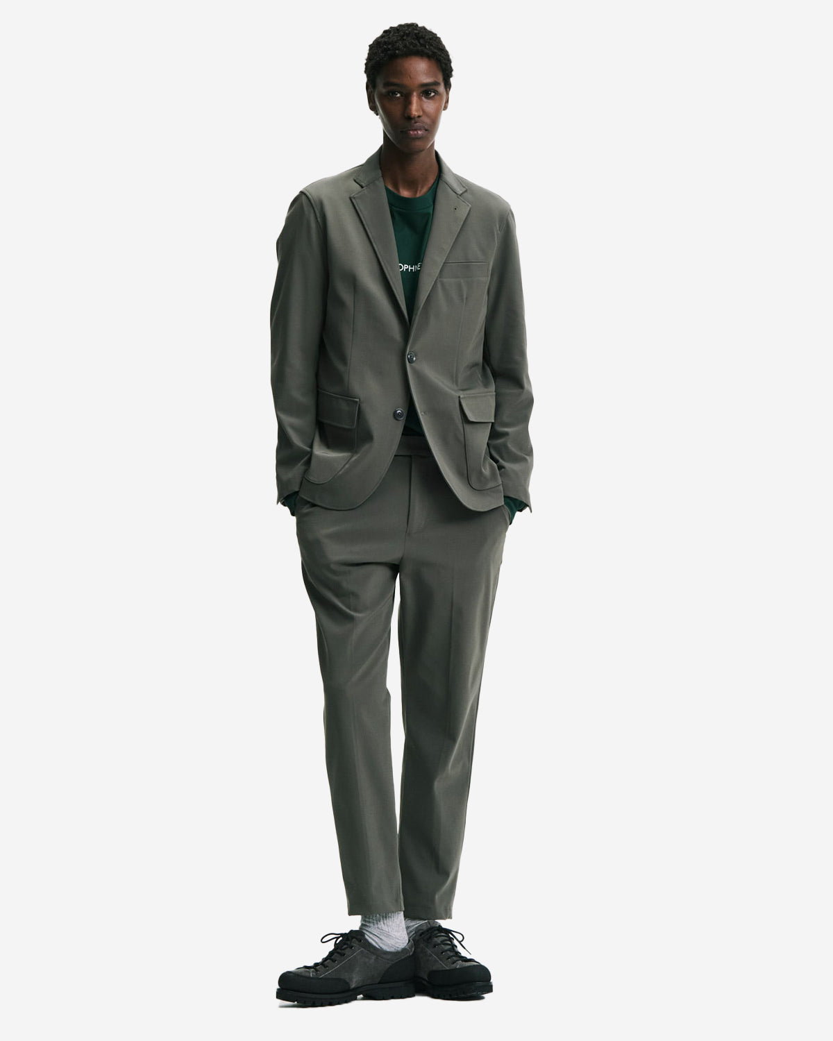 4Way Stretch Packable 2Button Jacket - Khaki