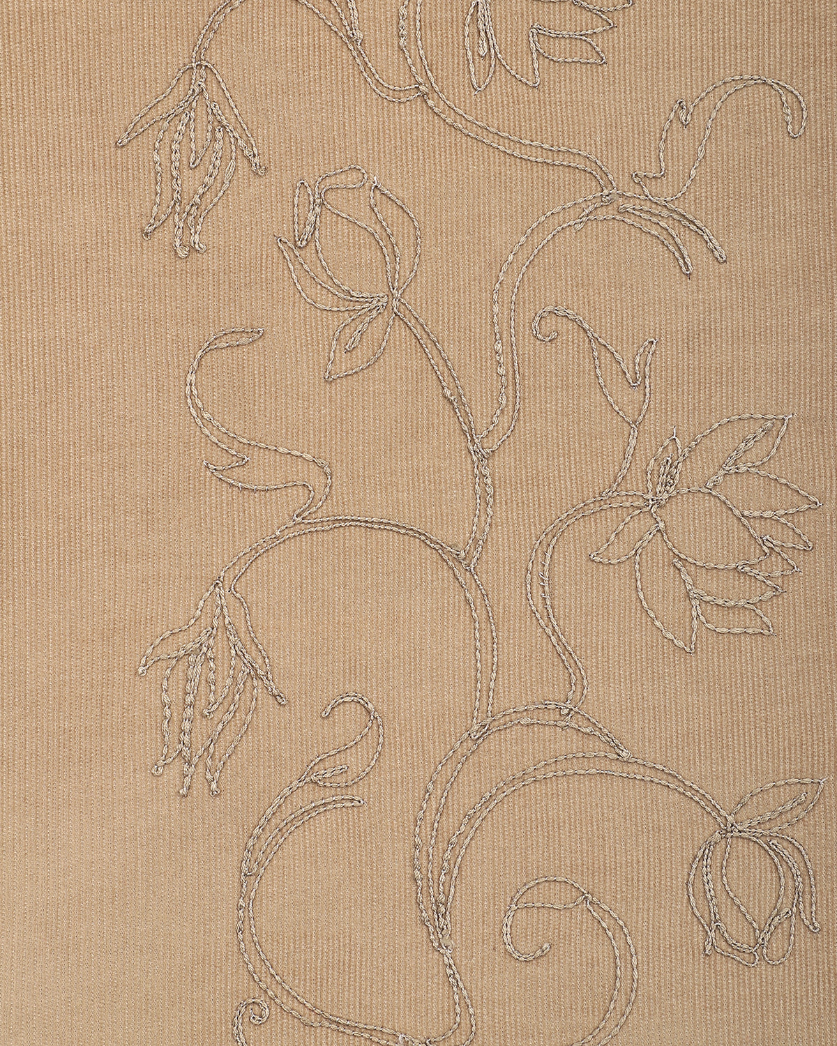 Chintan - Boxy Fit Open Collar LS Shirt - Sand