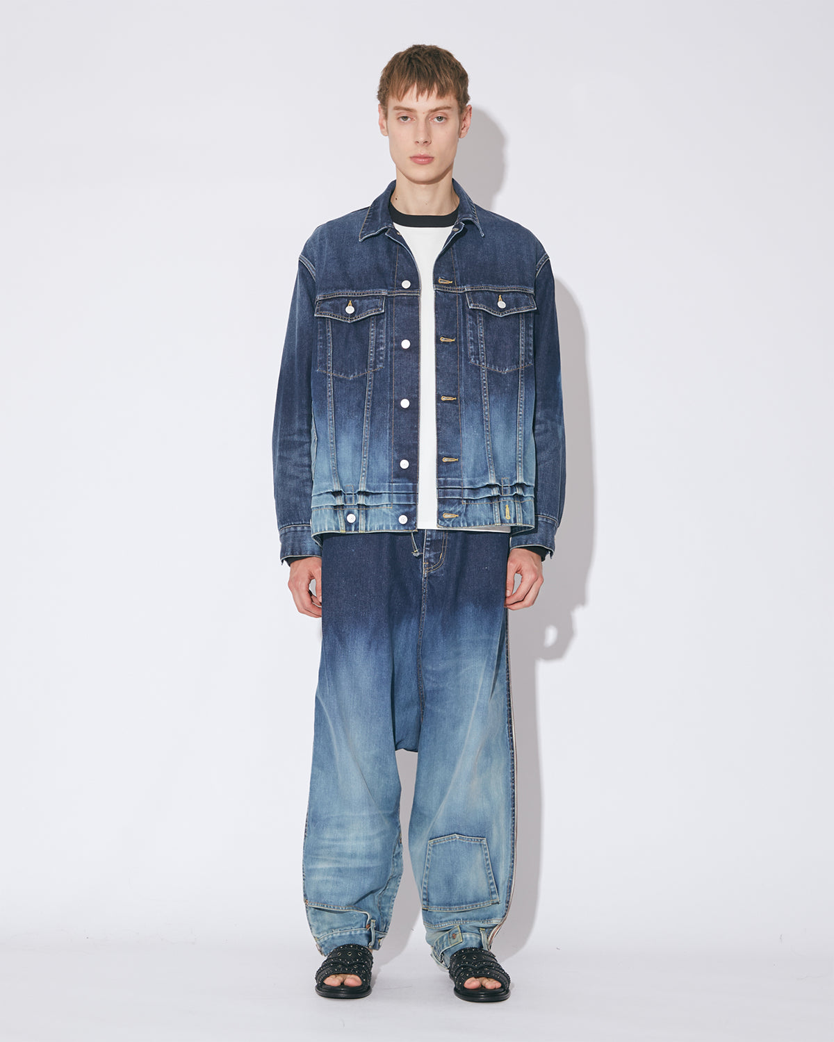 Double End Selvedge Blouson Gradation - Indigo
