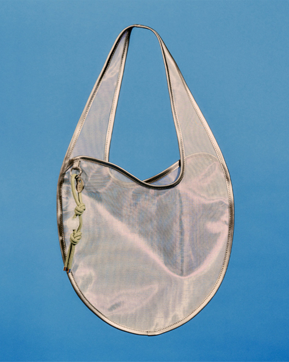 Nest Mesh Shoulder Bag - Silver