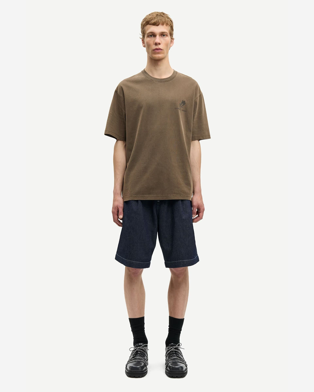 Sacohen T-Shirt - Brown Stamp