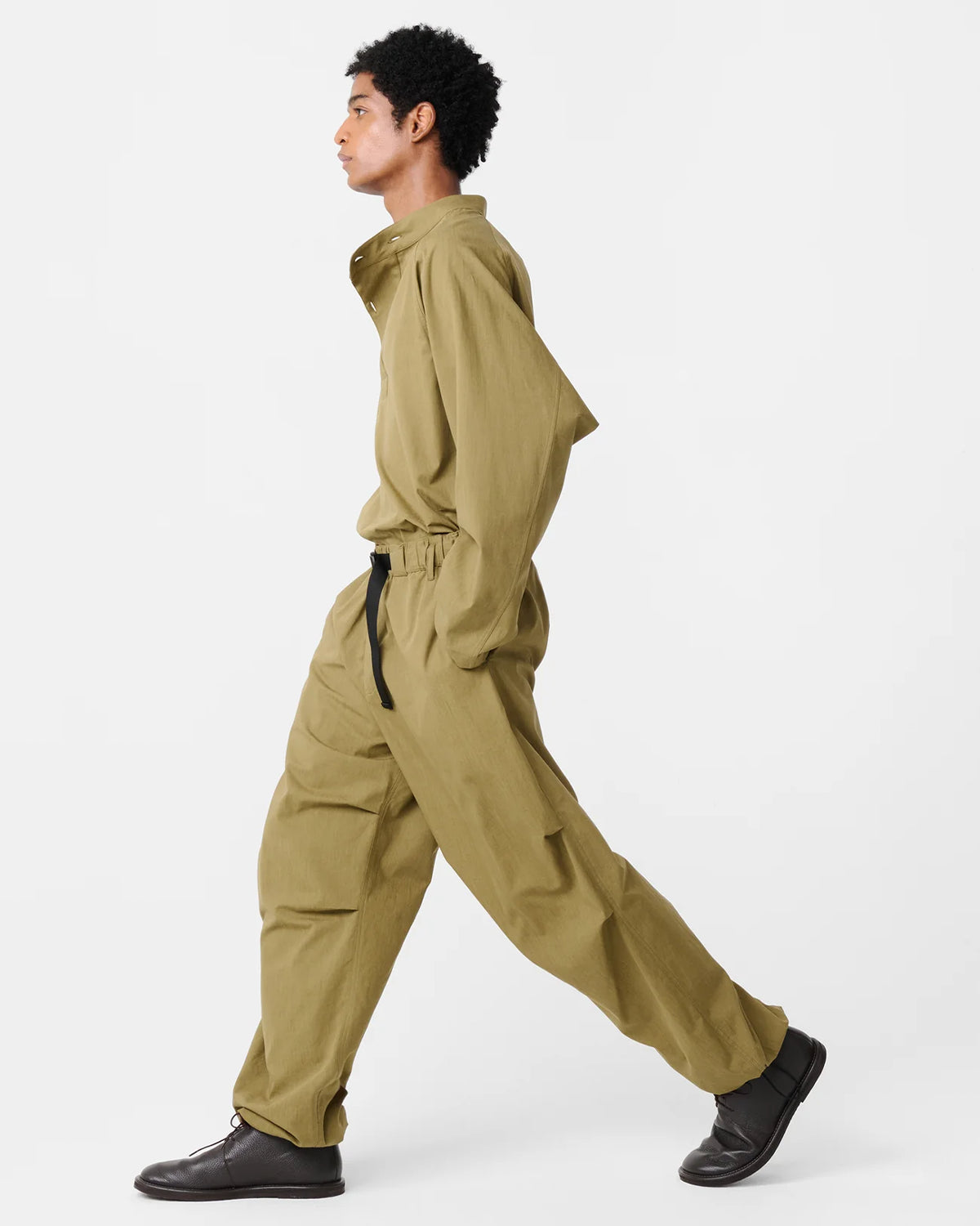 Casey - Half Placket Pop Over - Military Green