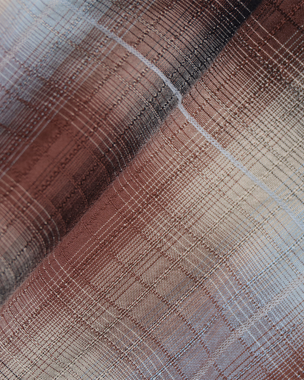 Sam Dobby Ombre Short Sleeve Shirt - Brown