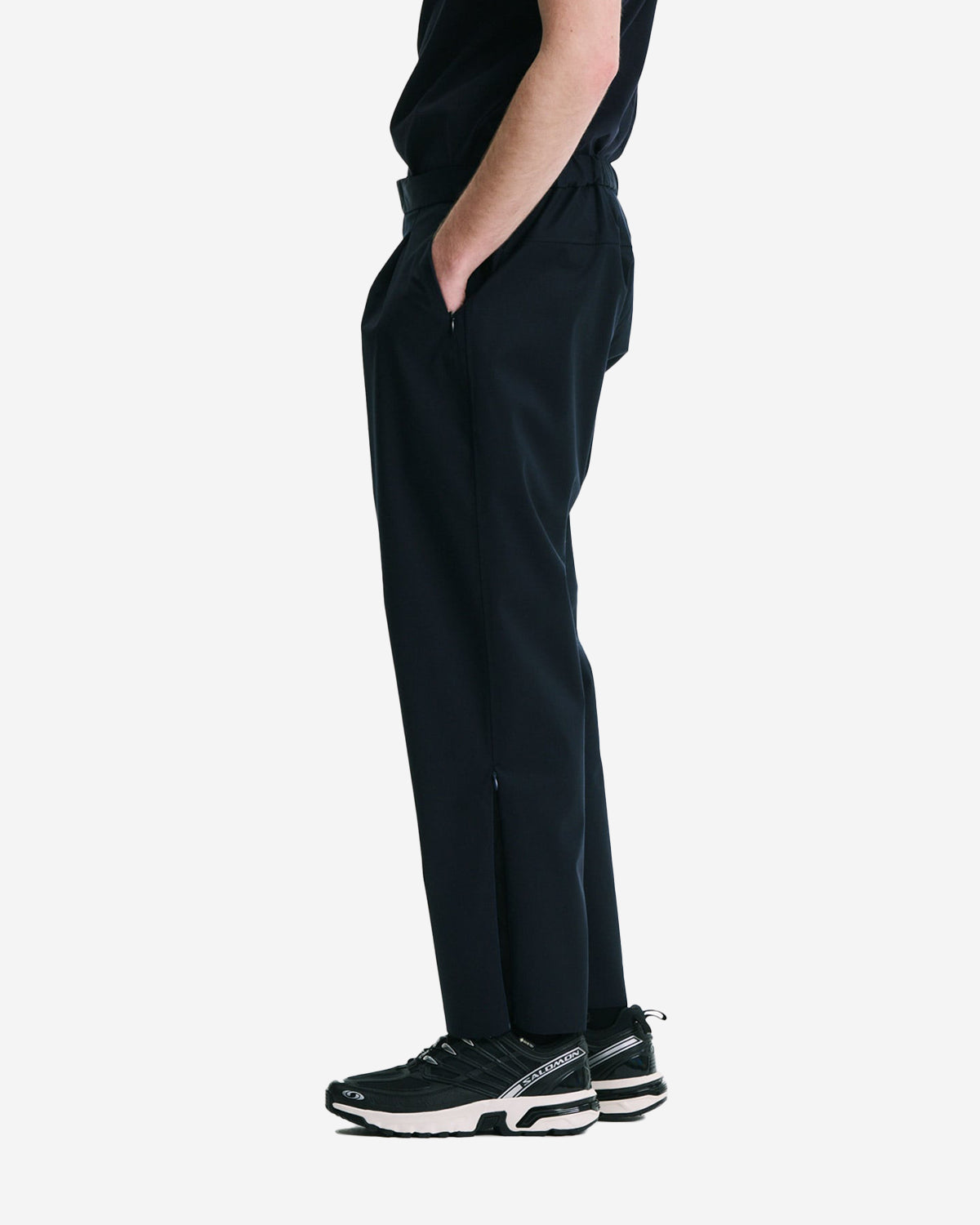 3Layer Wool Tech Slacks - Navy