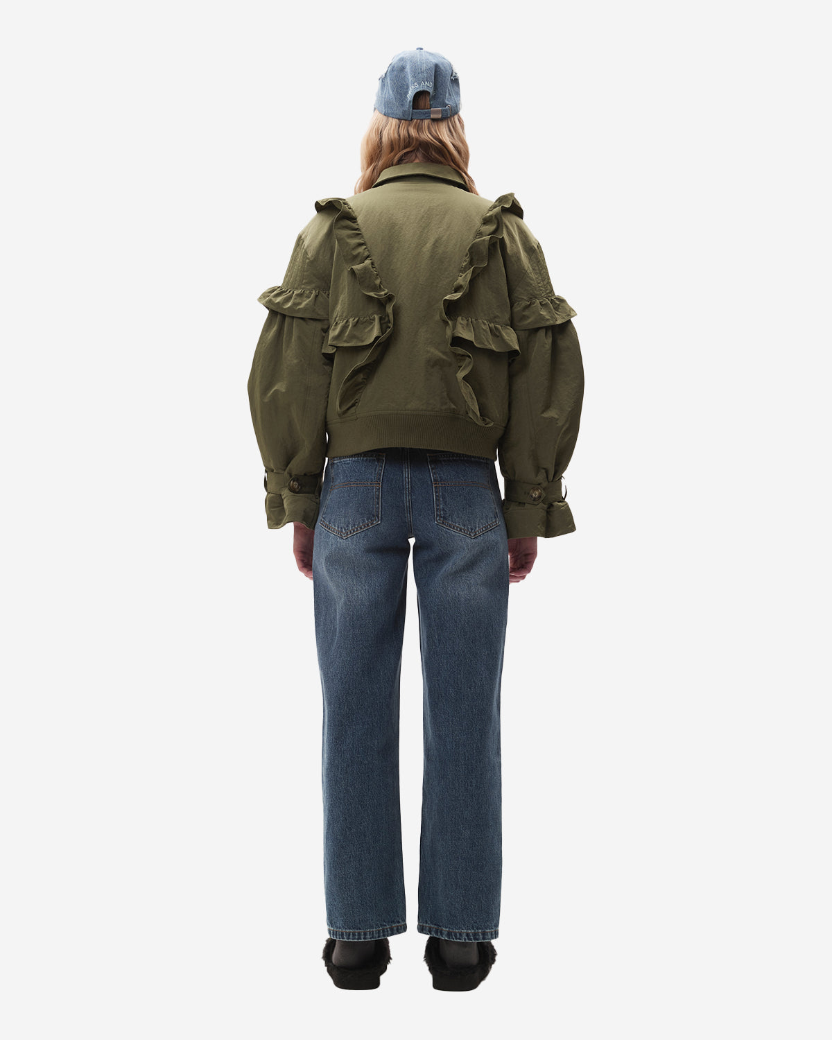 Thistle Frill Bomber - Artichoke