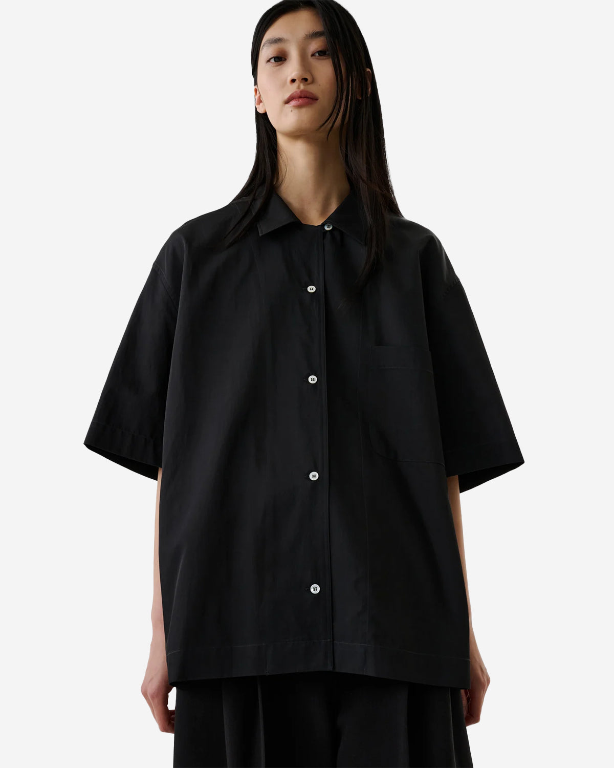 Delos - Short Sleeve Shirt With Pocket - Coal