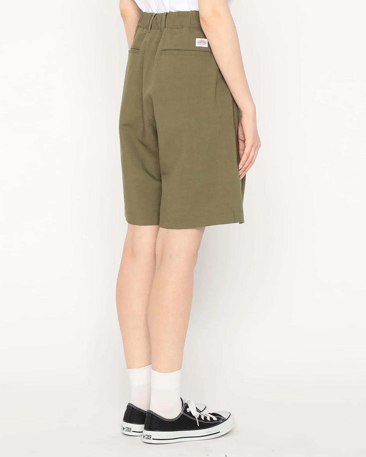Mens C/N Twill Easy Shorts - Olive