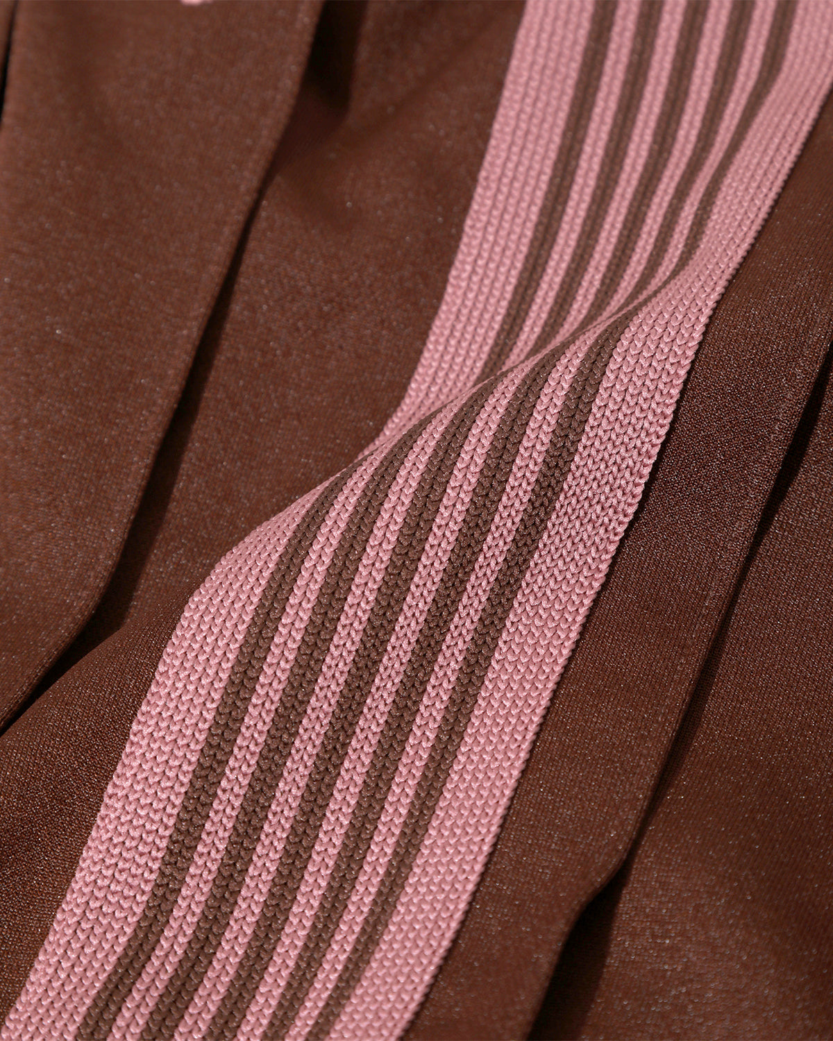 Pleated Track Skirt - Poly Smooth - Brown