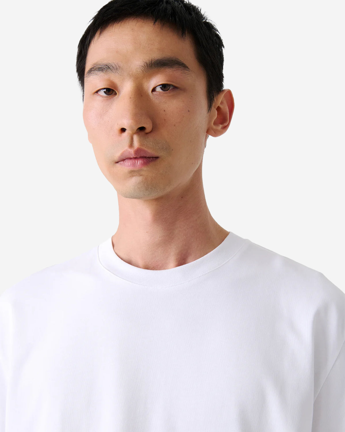 Lay - Jersey - Branded Boxy Fit T-Shirt - Optic White