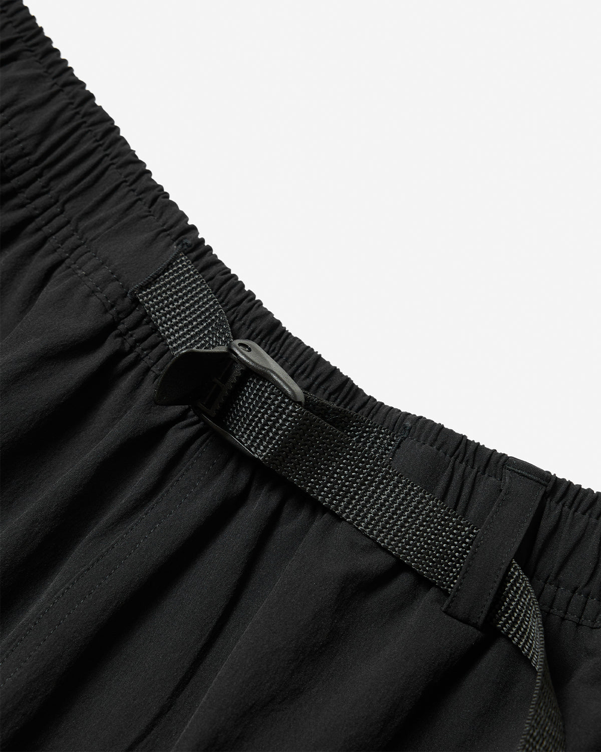 Solar - Belted Piping Shorts - Black