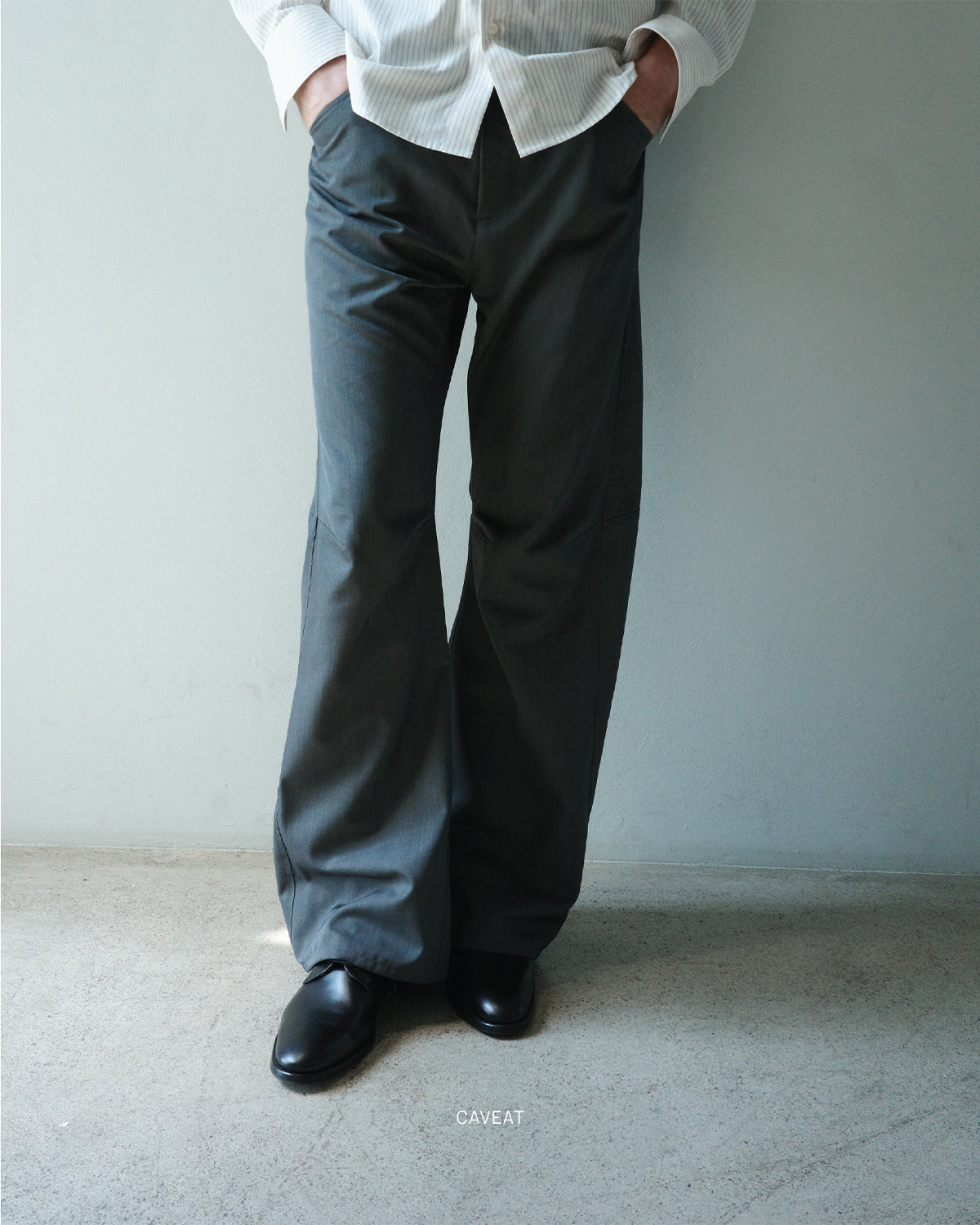 Jules Sculpted Trousers - Melange Grey