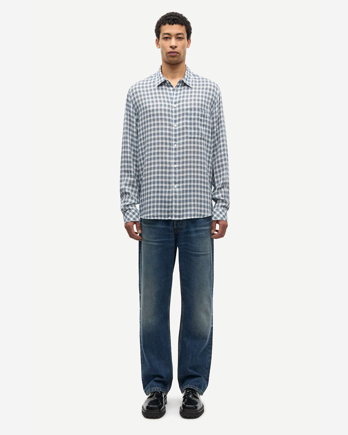 Saryan J Shirt - Blue Ch.