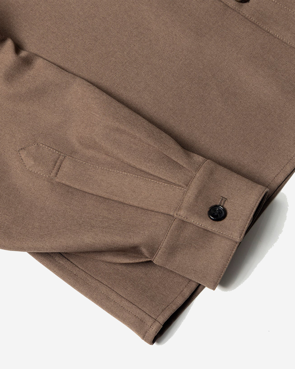 WR PL ST. Band Collar Shirt - Brown