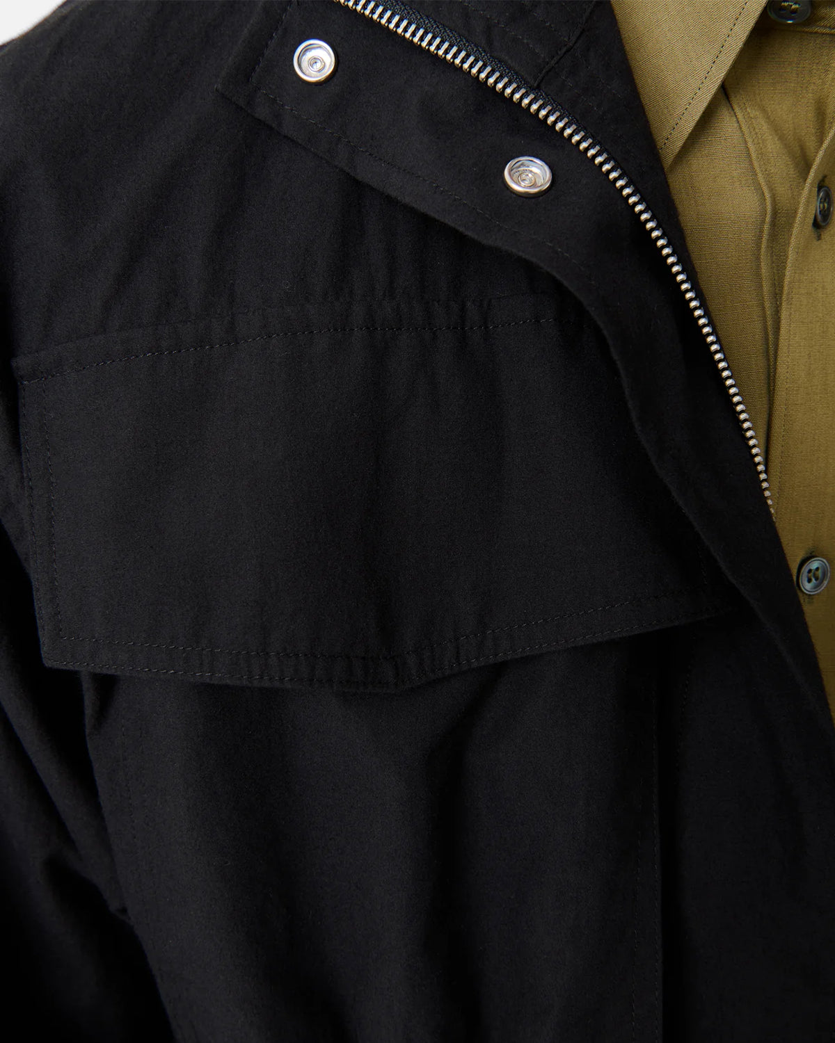 Vista - Elasticated Waist Jacket - Washed Black