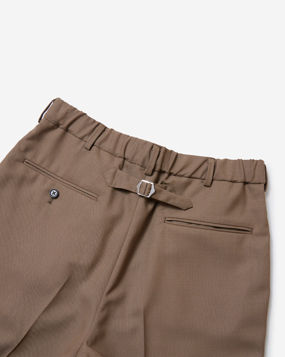 Spindle New Piped Stem No Tuck Trouser - Brown