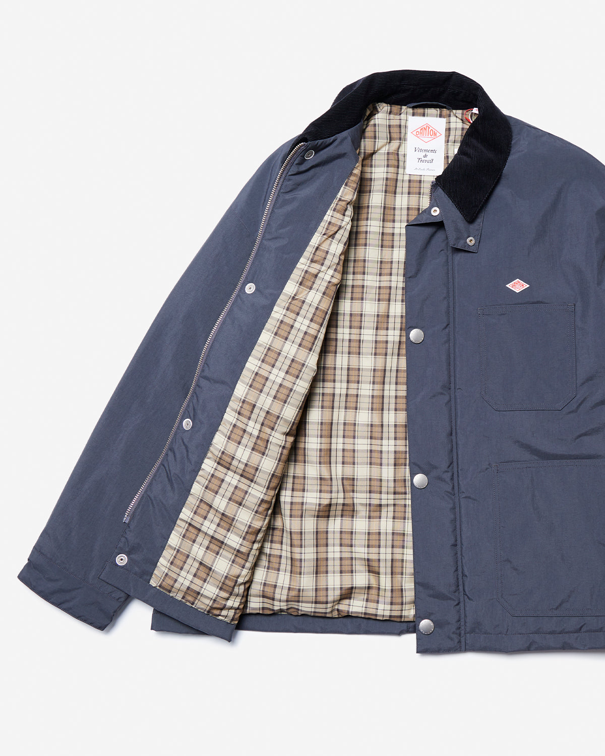 Mens Nylon Taffeta Work Jacket - Charcoal