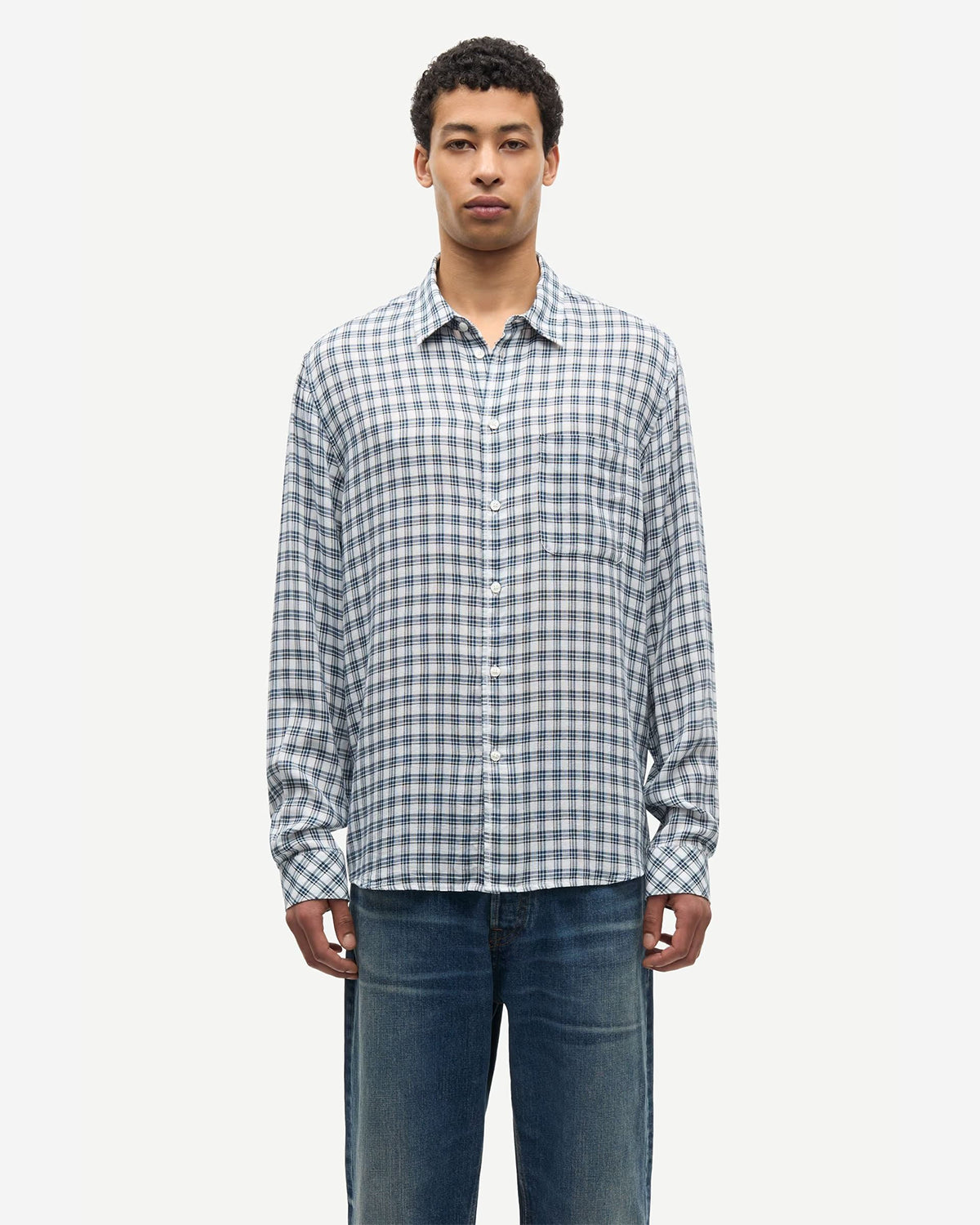 Saryan J Shirt - Blue Ch.