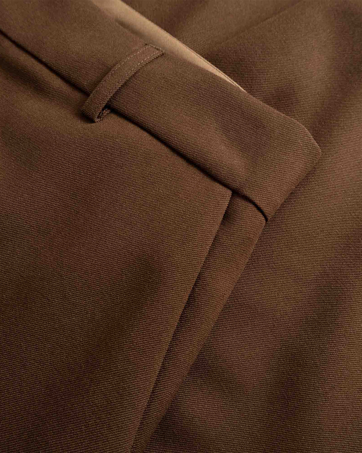 Fox P - Lined Trousers Wool Gabardine - Tobacco