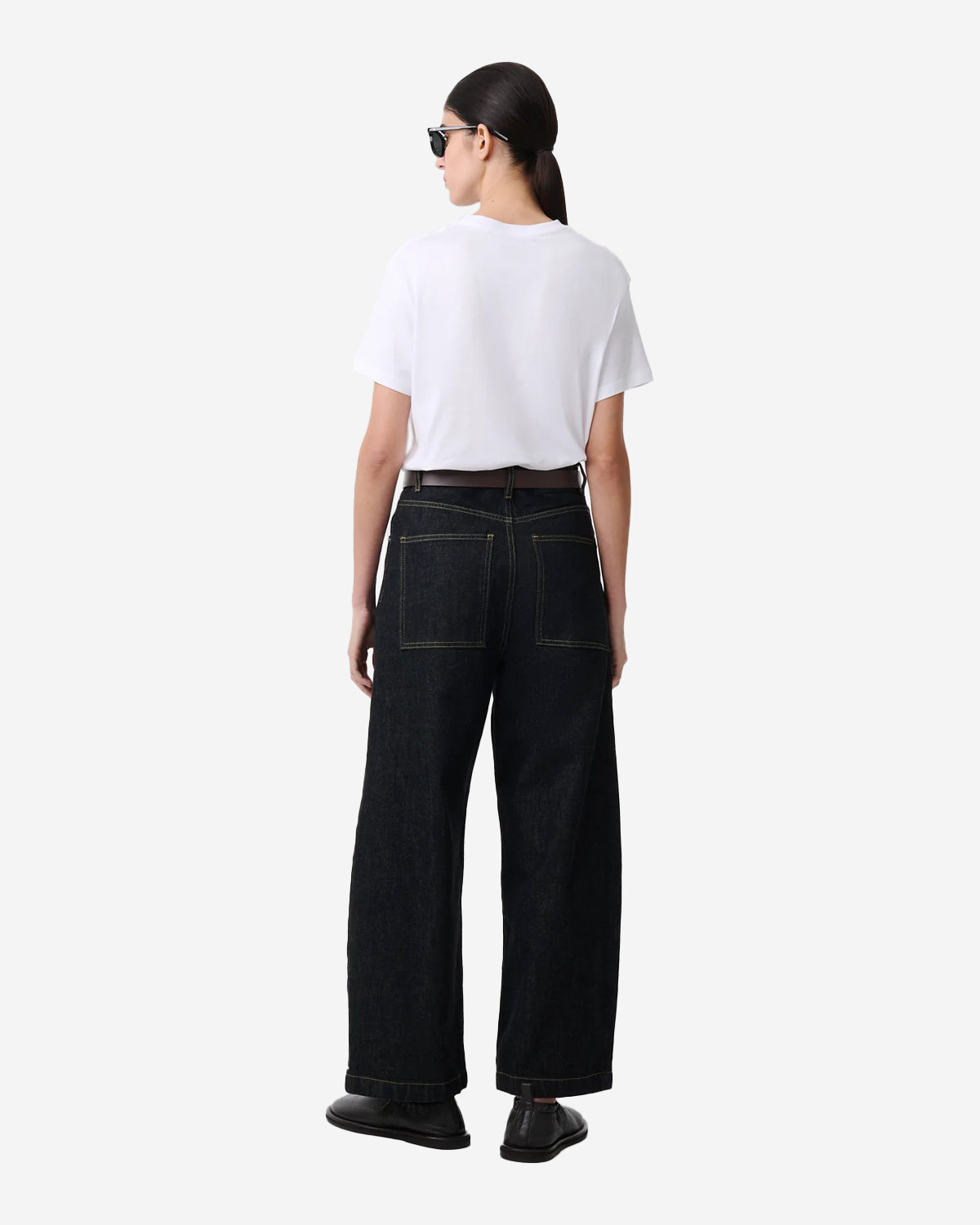 Marine - Jersey Perfect Tee - Off White